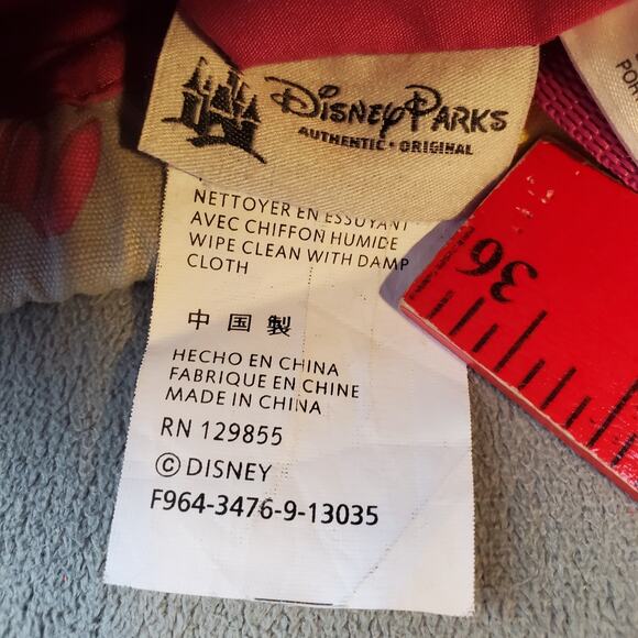 Disney Parks Authentic Original Mickey Mouse Clothe Backpack Colorful Faces Fold - Picture 6 of 11